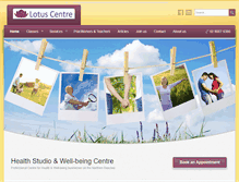 Tablet Screenshot of lotuscentre.com.au